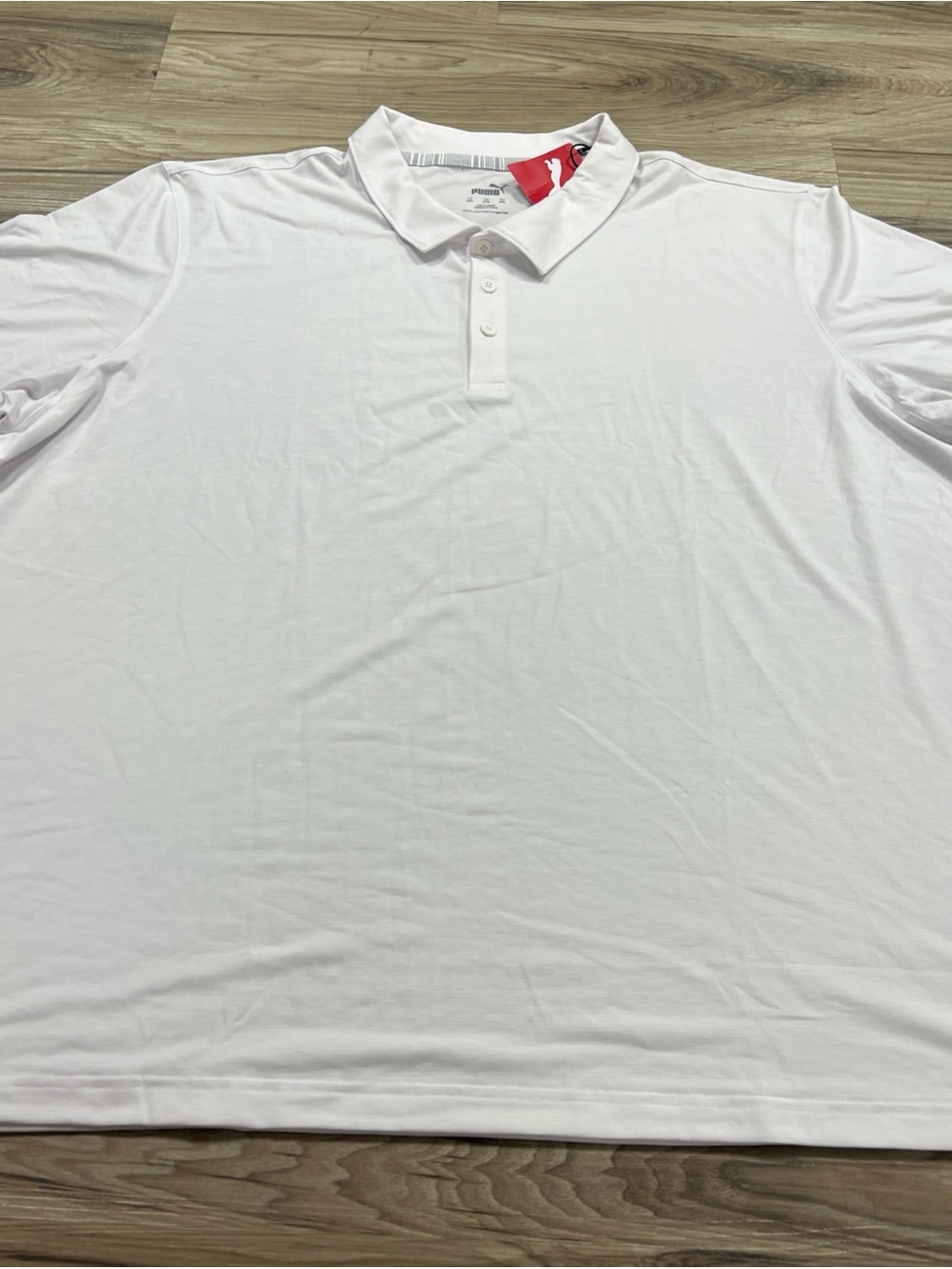 Puma Golf Performance Polo Shirt White Wicking Big & Tall Men’s Size 4XL NWT